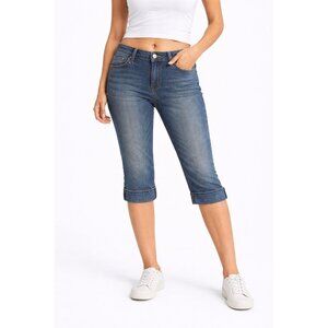 Gap Ultra Low Rise Cropped Denim Jeans 2 Regular Medium Wash Made In Guatemala 9